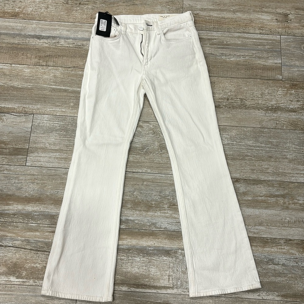 Rag & bone white jeans Peyton mid-rise bootcut NWT